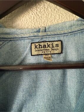 Khakis Petite Light Blue Denim Jean Jacket